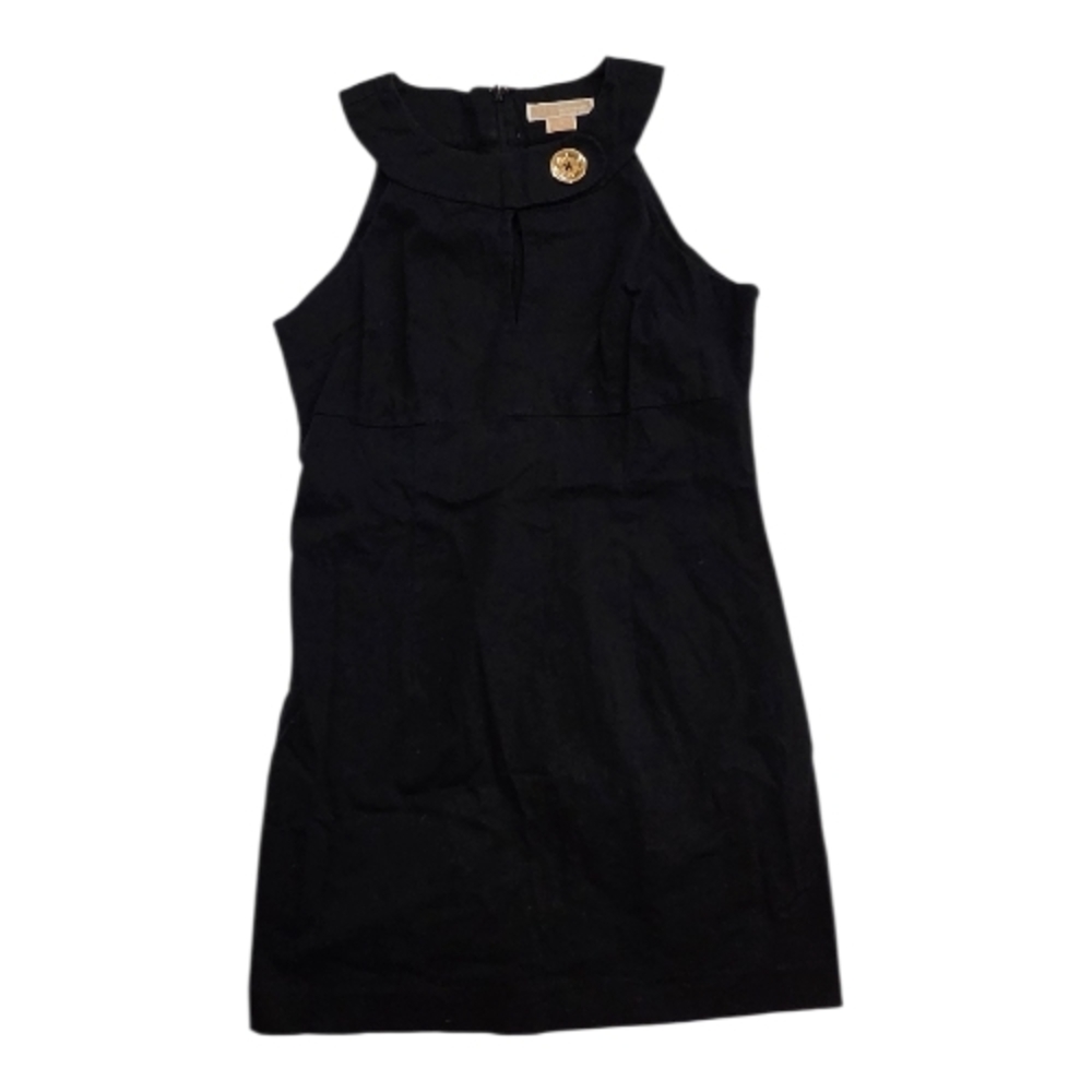 Michael Kors Black Dress with Gold Button